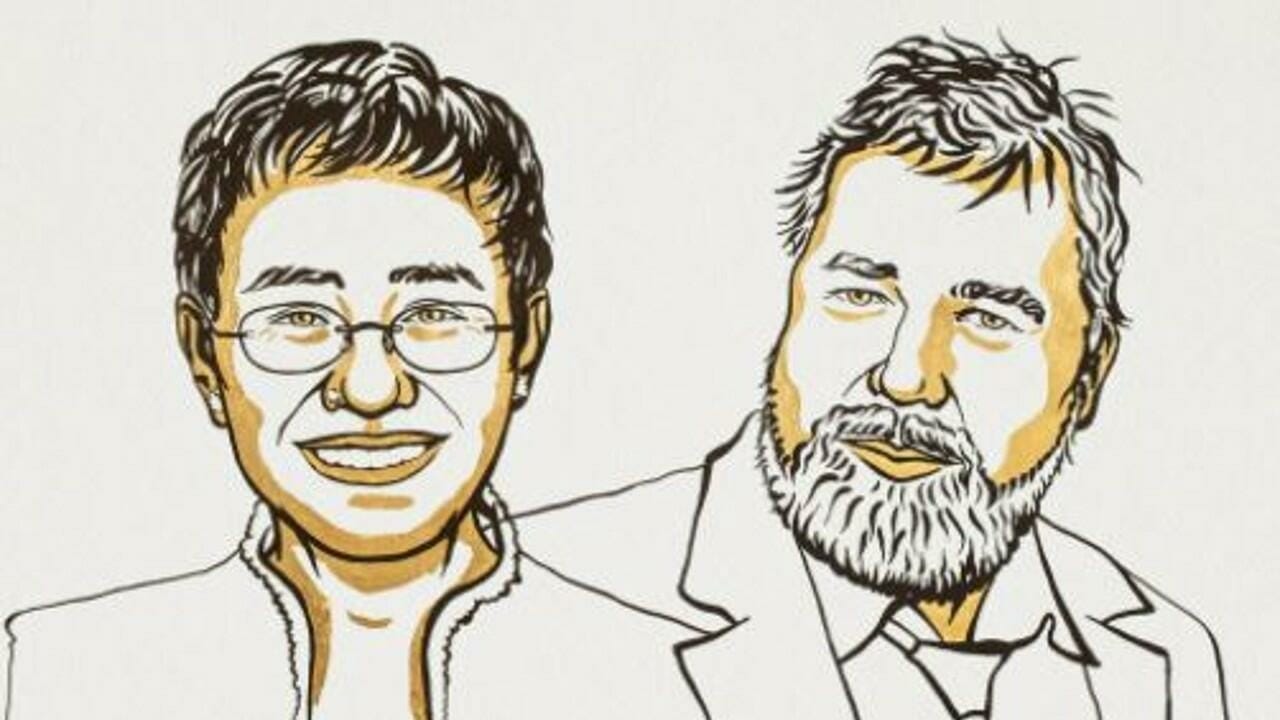 Nobel 2021 : les journalistes Maria Ressa et Dmitry Muratov reçoivent le prix de la paix