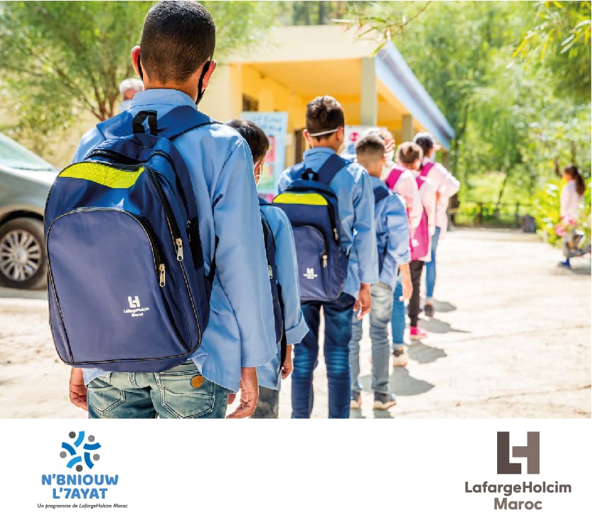 RSE : LafargeHolcim Maroc soutient 100 écoles et de 14.000 élèves 2 Rentrée scolaire 2021 : l’engagement de LafargeHolcim Maroc en faveur de l’éducation