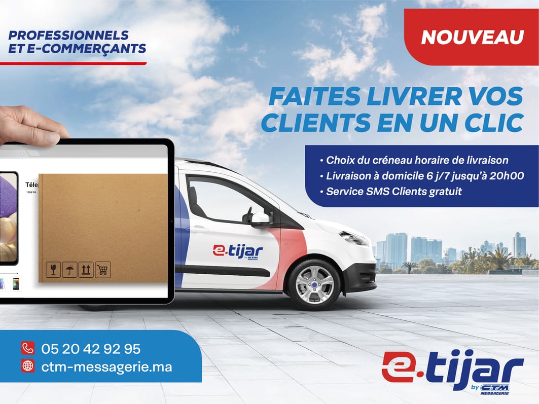 CTM Messagerie lance le service de livraison "e-tijar"