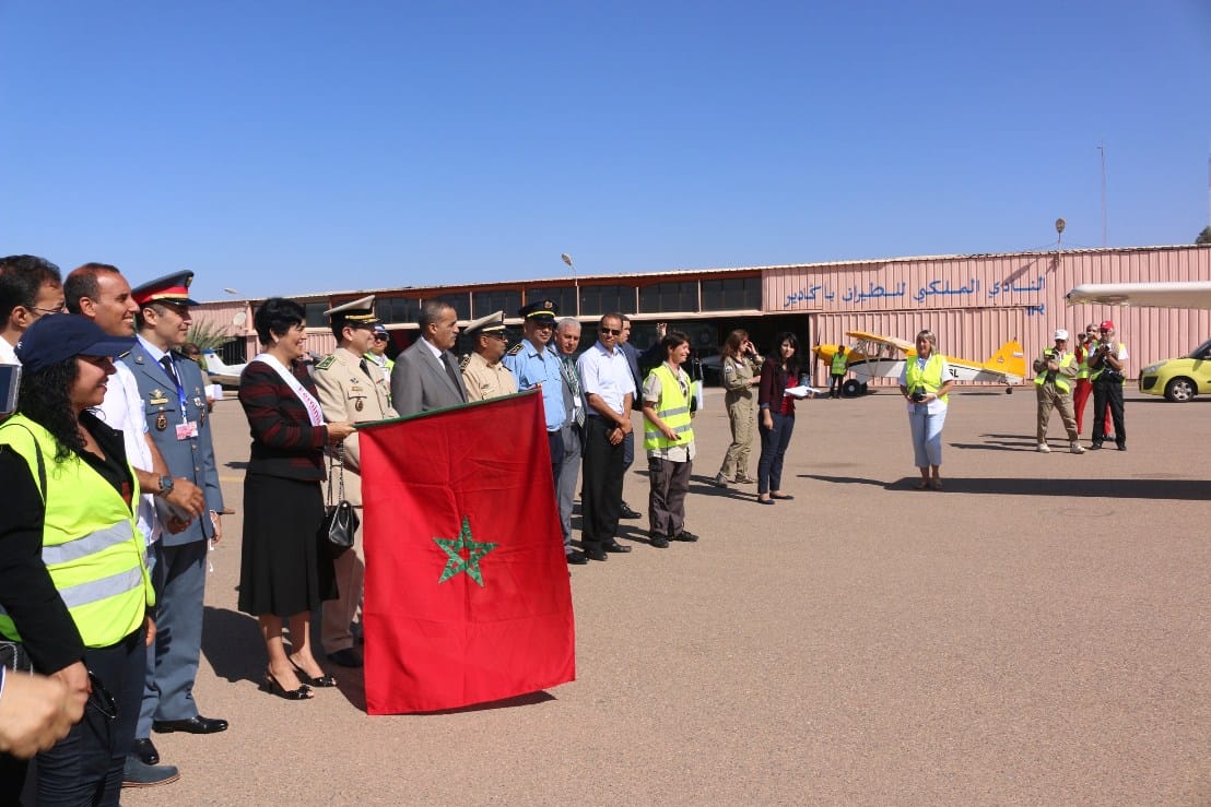 Démarrage du Rallye aérien "La Marche verte"