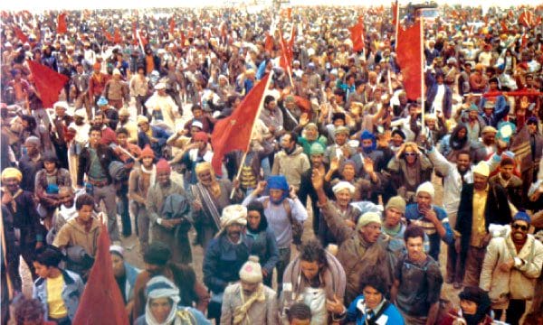 Les participants à la Marche verte