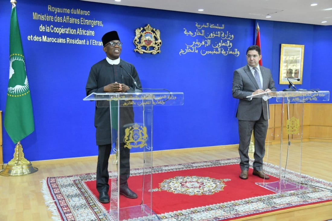 Maroc-UA : réunion de Nasser Bourita avec le commissaire de l'Union africaine