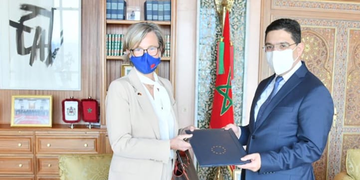 Patricia Pilar LIombart Cussac avec Nasser Bourita