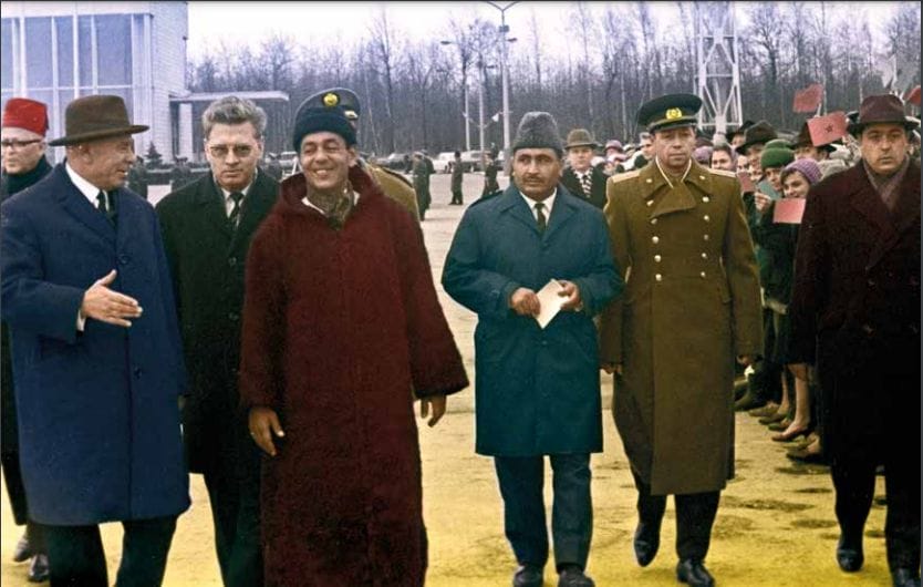 Feu Hassan II à Moscou