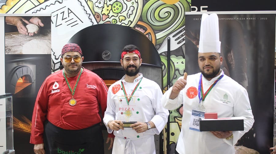 Les gagnants au championnat de la pizza au Maroc