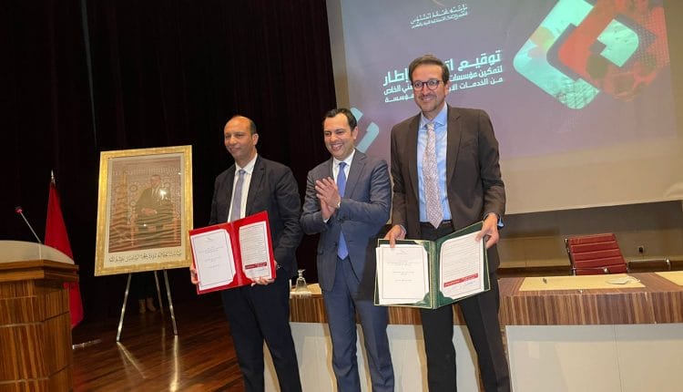 Fondation Mohammed VI : signature d'une convention-cadre en faveur de 1.200 établissements 2 Signature d'une convention-cadre pour l’accès aux prestations de la Fondation Mohammed VI