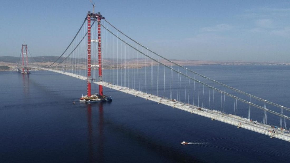 Turquie: Erdoğan inaugure le plus long pont suspendu au monde 2 Turquie: Erdoğan inaugure le plus long pont suspendu au monde