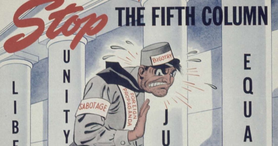 Poutine et la "cinquième colonne" 2 Poutine et la «cinquième colonne»