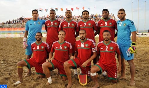 L'équipe nationale marocaine du beach-soccer © DR