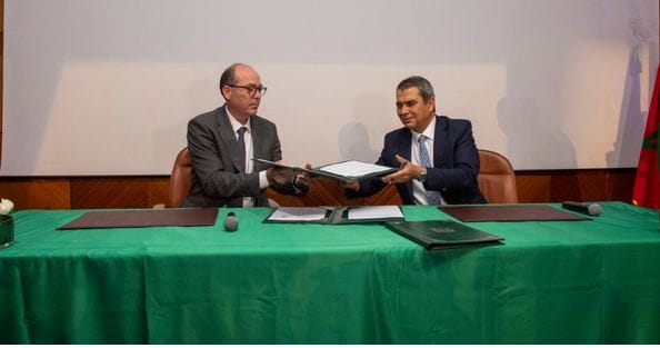 Al Omrane et l&rsquo;UM6SS signent une convention pour la r&eacute;alisation du CHU de la ville verte Chrafate &copy; MAP