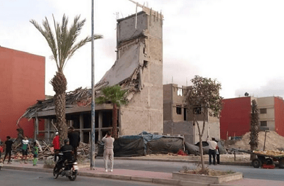 Effondrement d'un immeuble en construction à Casablanca © DR