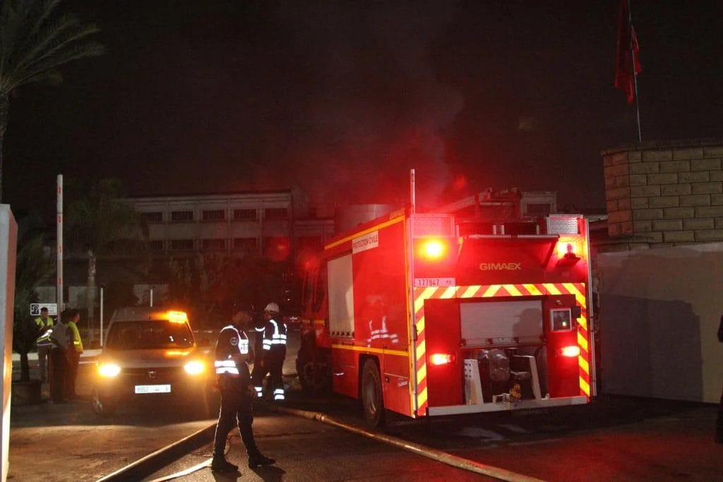 Énorme incendie à l’usine Lesieur Cristal à Casablanca