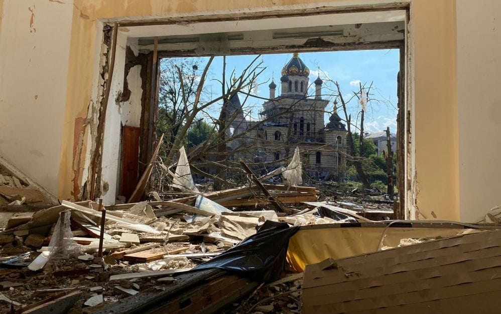 habitation-ukraine-missile-russe Quarante-cinq pays s’engagent à poursuivre les «actes de terrorisme» russe commis en Ukraine