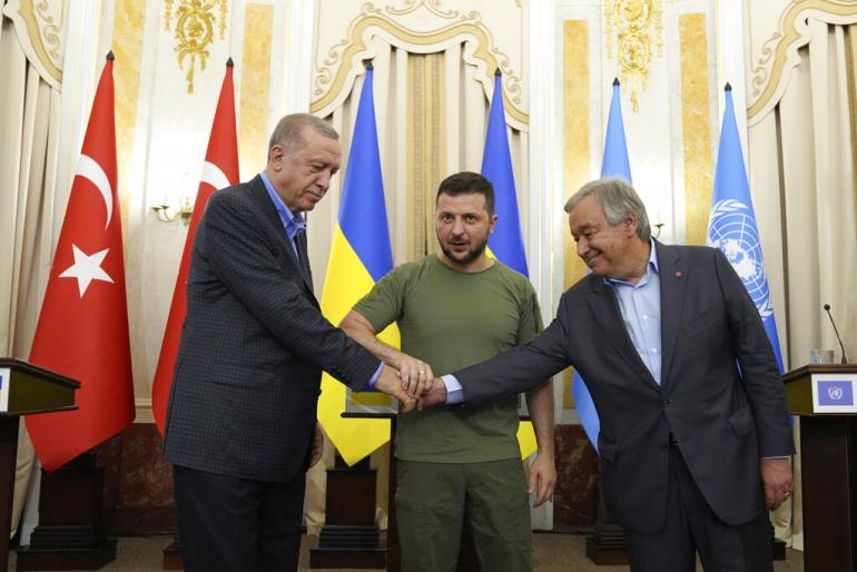 Les céréales au centre de la visite de Guterres en Ukraine