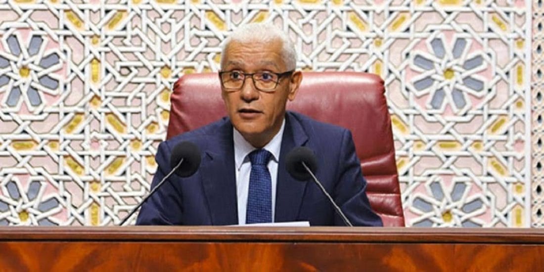 Johannesburg : ouverture de la 11e conférence des présidents des Parlements africains 1 Rachid Talbi El Alami s'entretient avec une délégation palestinienne