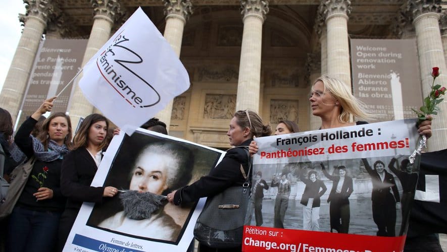 manifestation-feministes-france-olympe-degouges Olympe de Gouges, révolutionnaire et pionnière du féminisme français