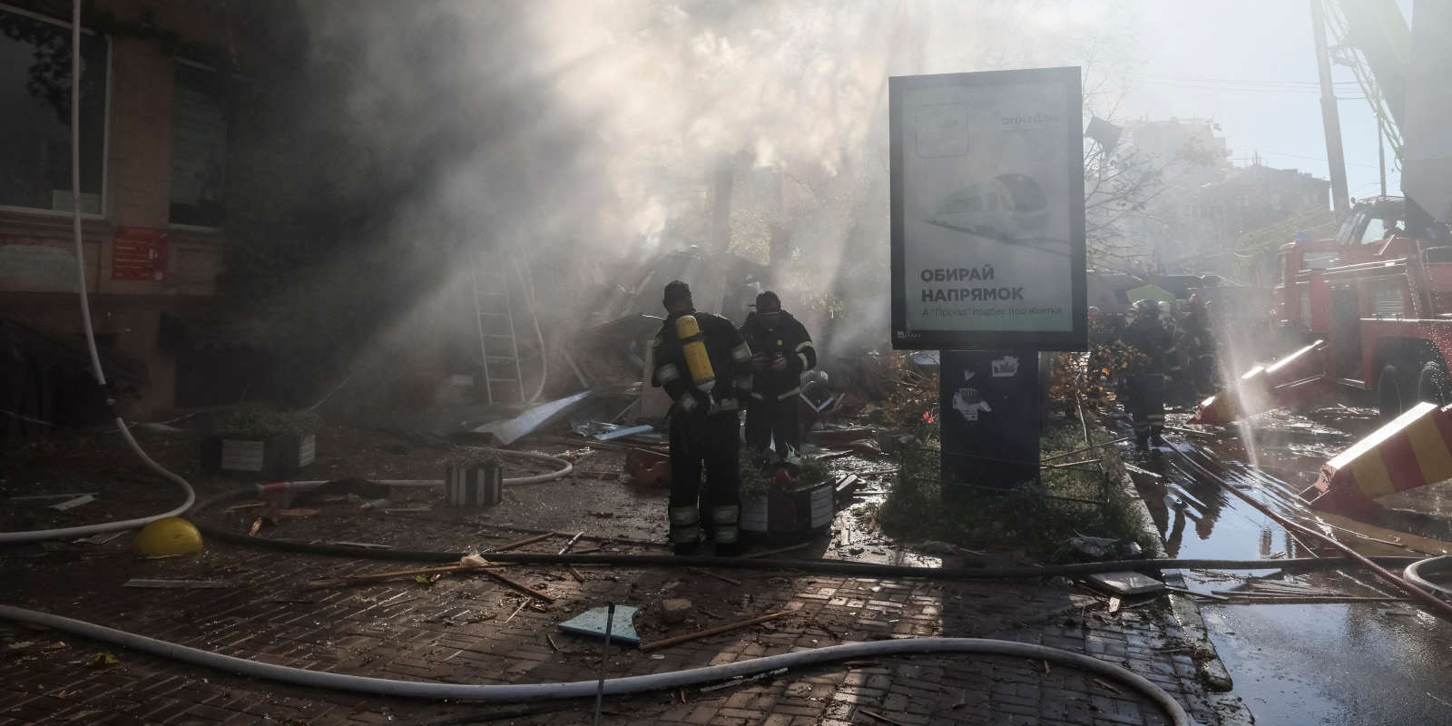 Quelque 43 «drones kamikazes» se sont abattus sur Kiev mais «n’arriveront pas à briser» les Ukrainiens, affirme le président Zelensky