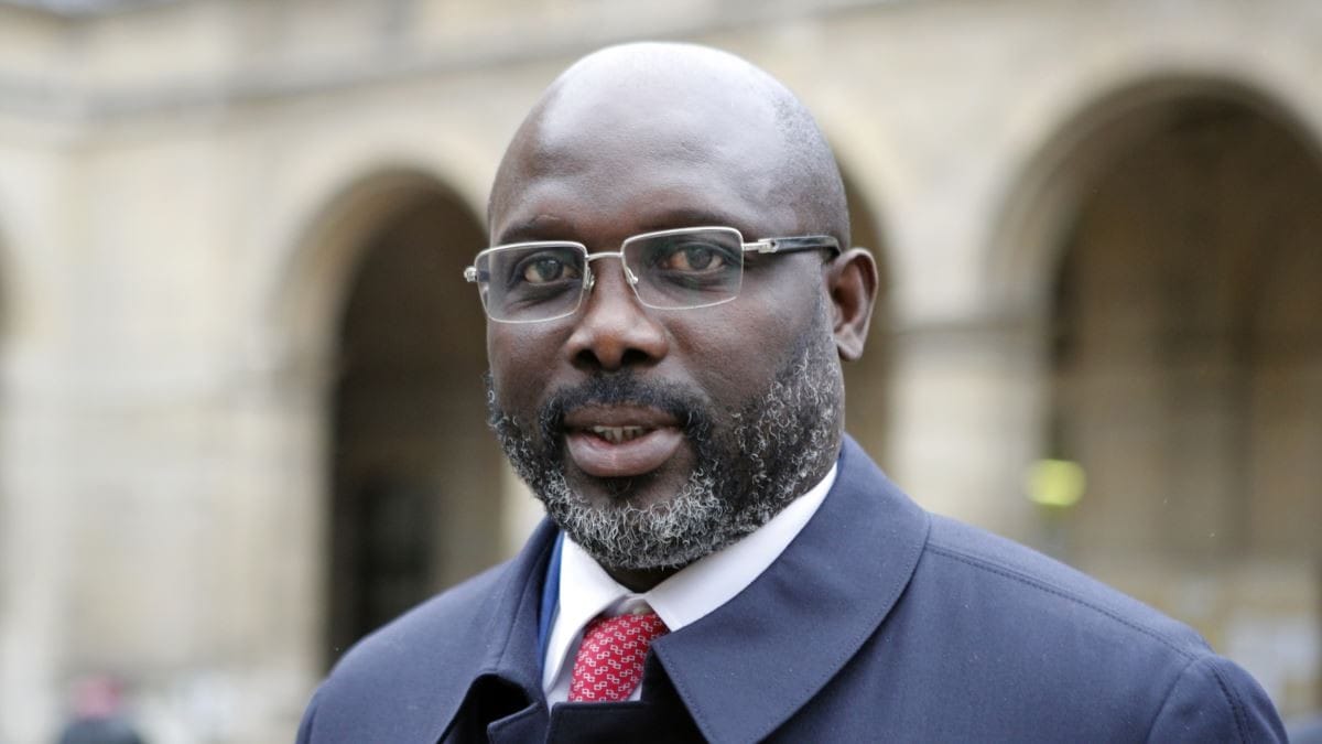 Le président libérien George Weah