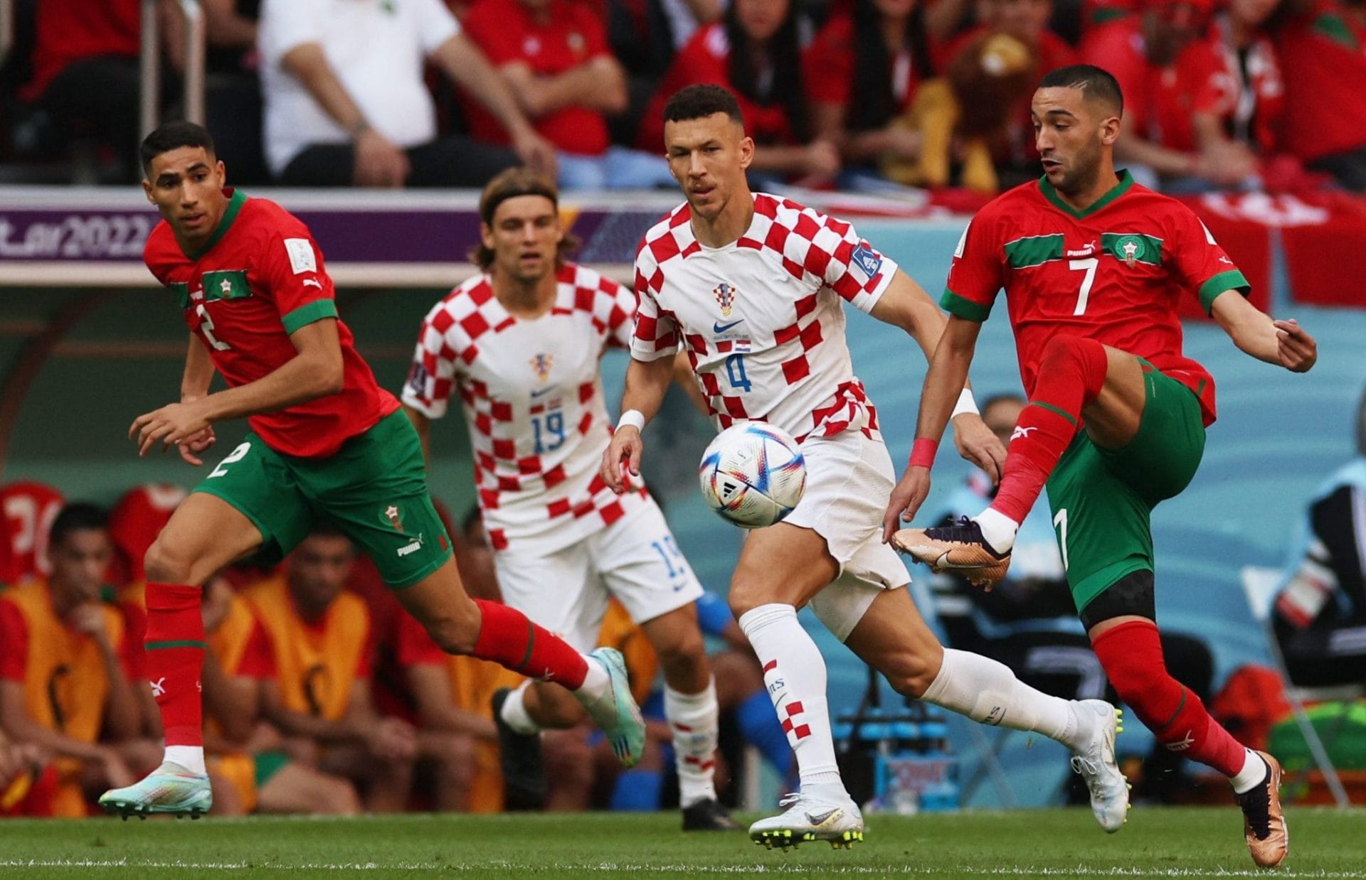 Mondial 2022 : nul blanc entre le Maroc et la Croatie à la mi-temps