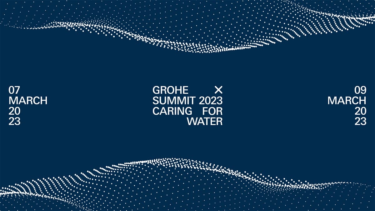 Eau : Grohe annonce le Sommet Grohe X 2023