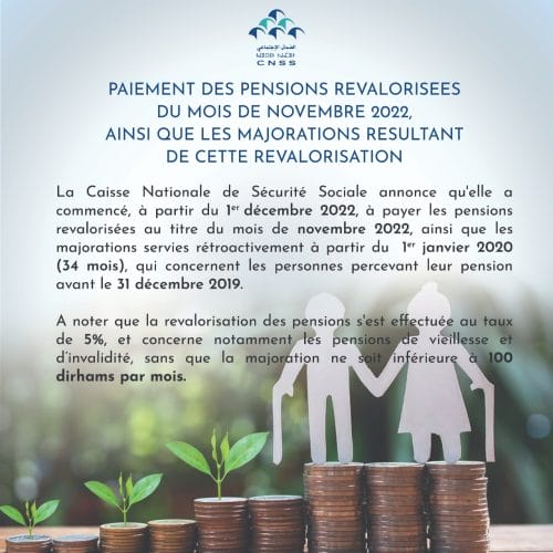 CNSS : début du paiement des pensions revalorisées du mois de novembre 1 CNSS