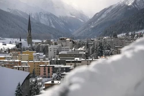 Le petit village de Davos