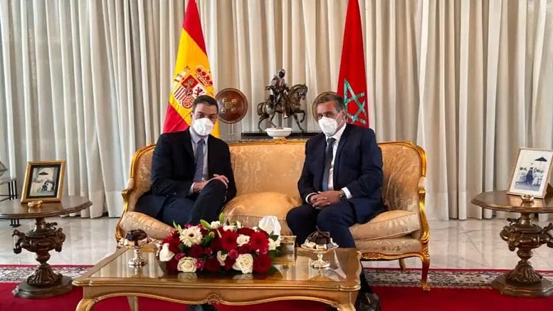 Aziz Akhannouch et Pedro Sanchez