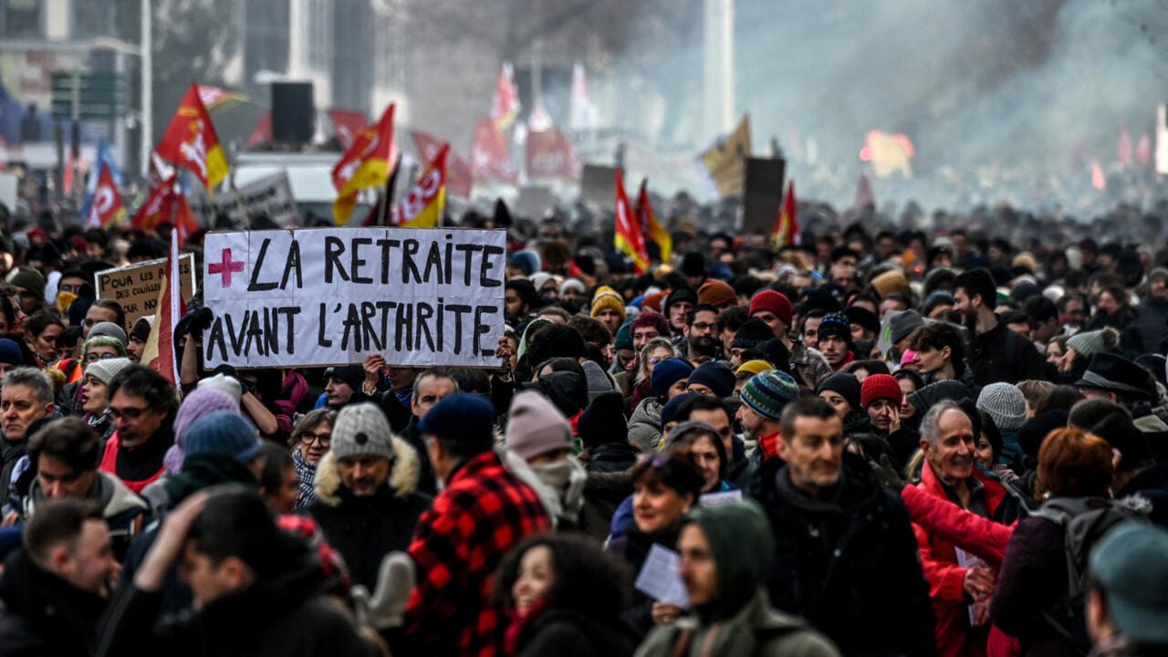 Réforme des retraites : deuxième journée de manifestations en France