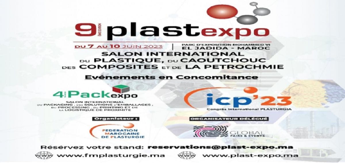 El Jadida : le Salon international Plast Expo & Pack Expo, du 7 au 10 juin 2023