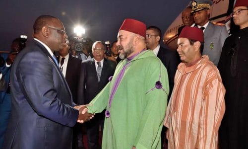 Le roi Mohammed VI au Sénégal en 2016