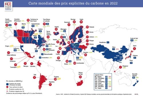 Carte des comptes mondiaux de carbone 