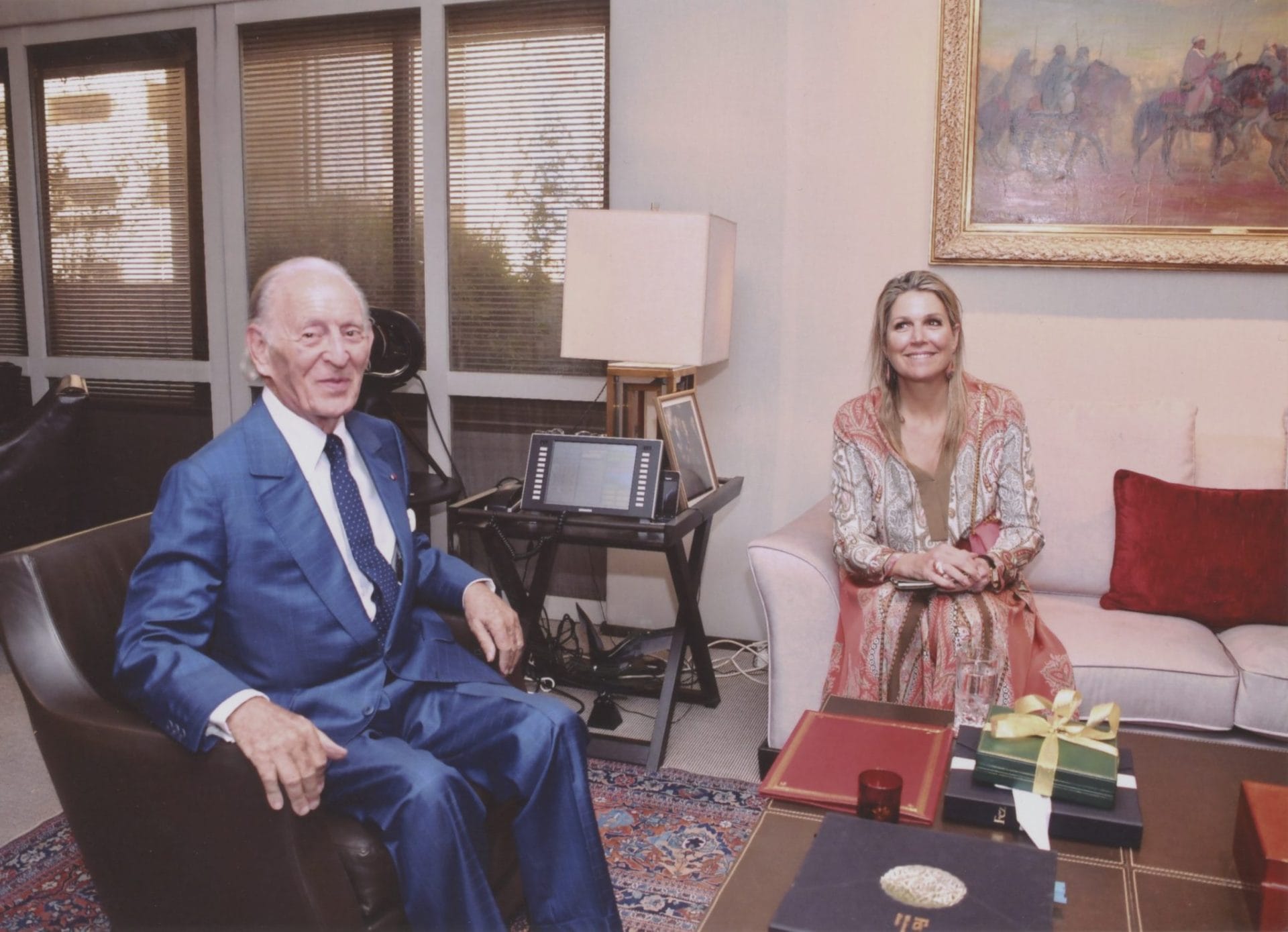La reine Maxima et Othman Benjelloun