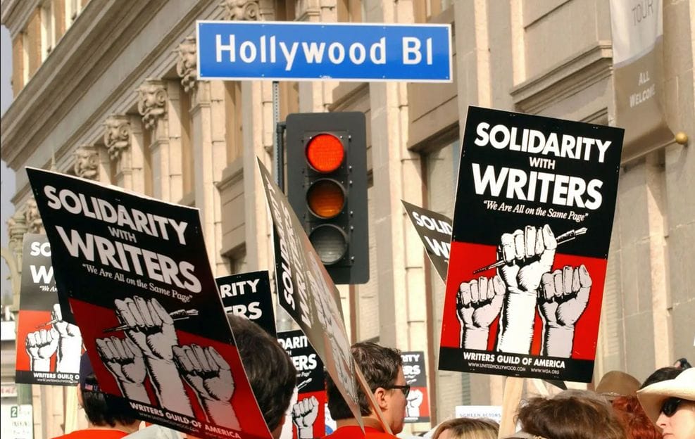 A Hollywood, les scénaristes en grève 2 scenaristes greve