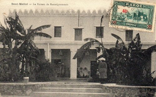 Bureau de renseignement de Béni Mellal en 1939