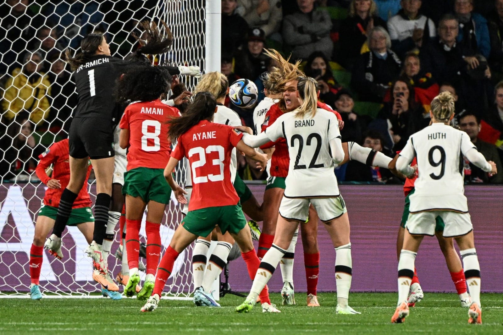 Mondial féminin : défaite large et logique pour les Lionnes de l’Atlas face à l’Allemagne