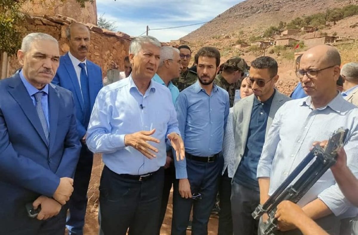 Province d'Azilal : Sadiki visite les zones agricoles touchées par le séisme d’Al Haouz