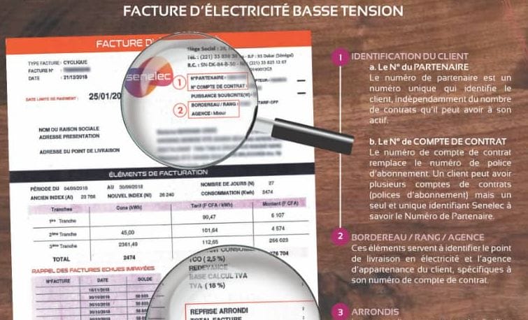 Sénégal : haro sur les factures d'électricité 1 facture senelec