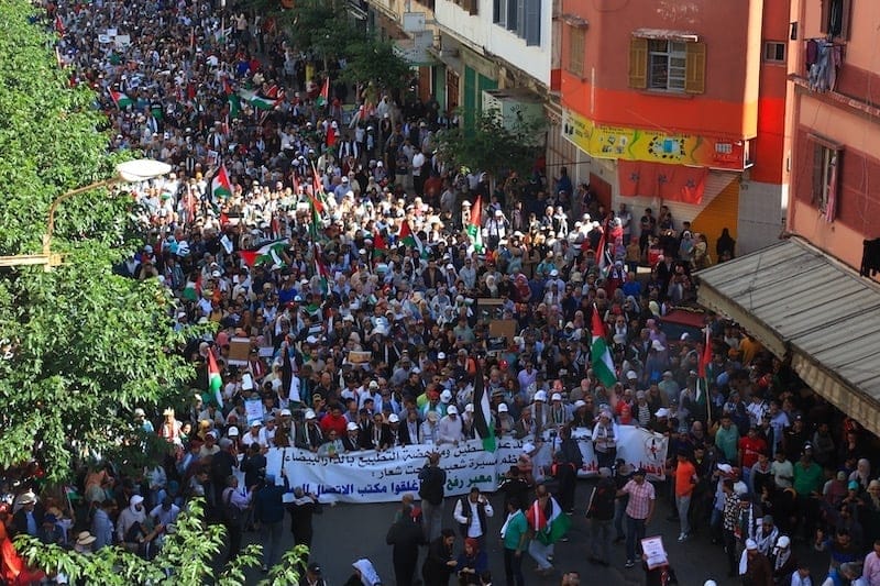 Casablanca : une impressionnante marche de solidarité avec la Palestine