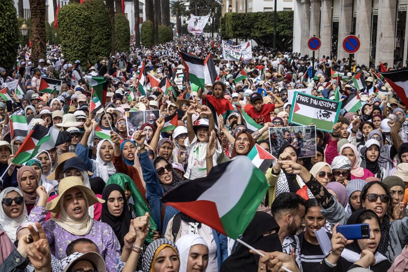 Manifestations massives en soutien à la Palestine et contre la normalisation