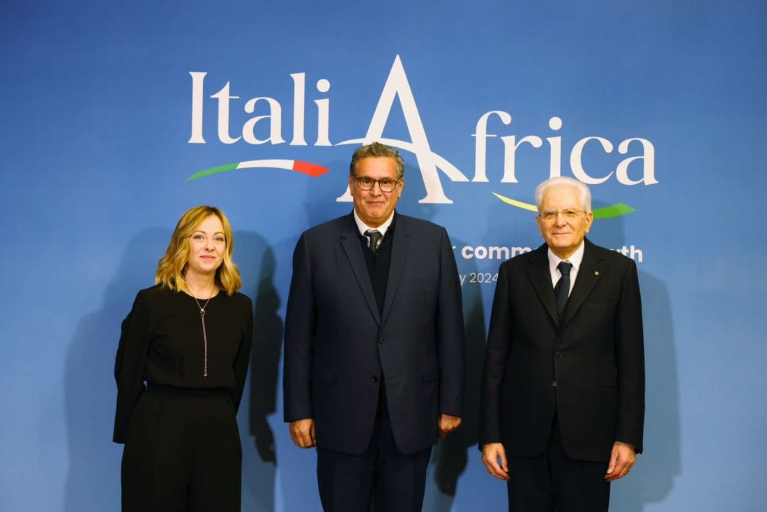 Sommet Italie-Afrique : Aziz Akhannouch re&ccedil;u par le pr&eacute;sident italien