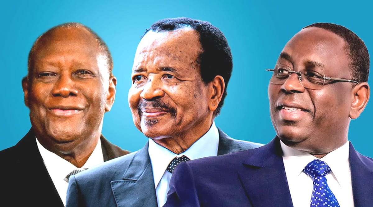 président africain - sall- ouattara-biya