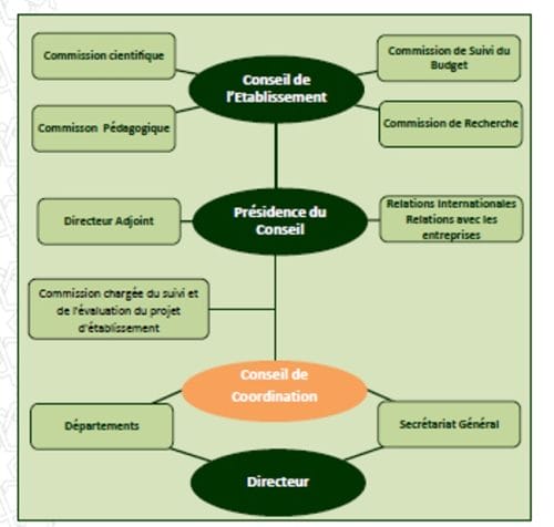 Ancien organigramme de l'ENCG Casablanca