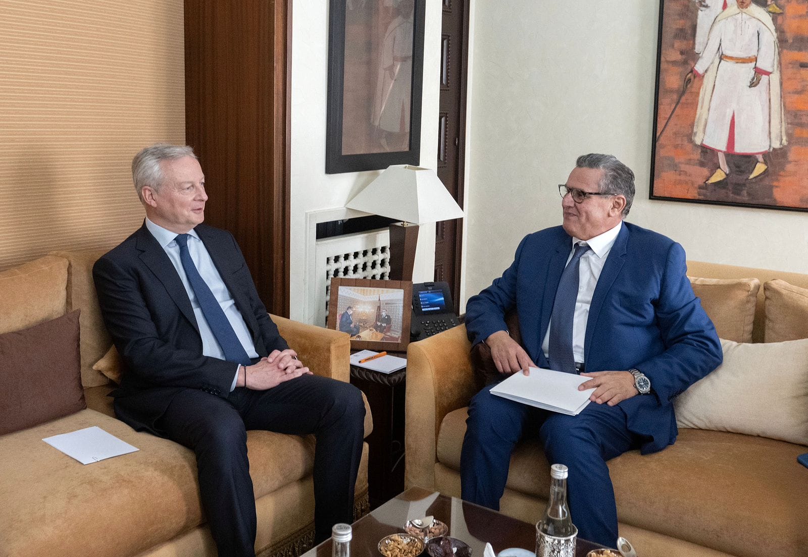 Entretien entre Aziz Akhannouch et Bruno Le Maire Entretien entre Aziz Akhannouch et Bruno Le Maire