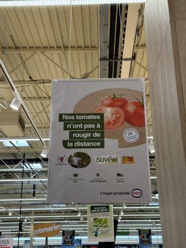 Tomates, rayon en France 