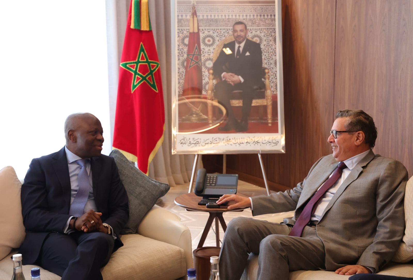 Maroc-OIT : Aziz Akhannouch rencontre Gilbert Houngbo