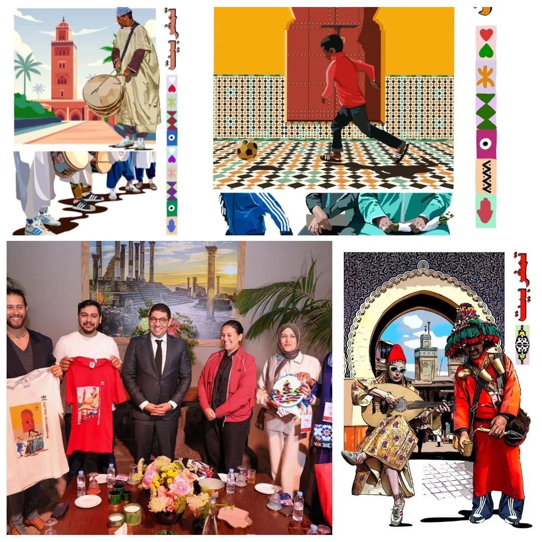 Adidas lance une nouvelle collection de t-shirts à la marocaine