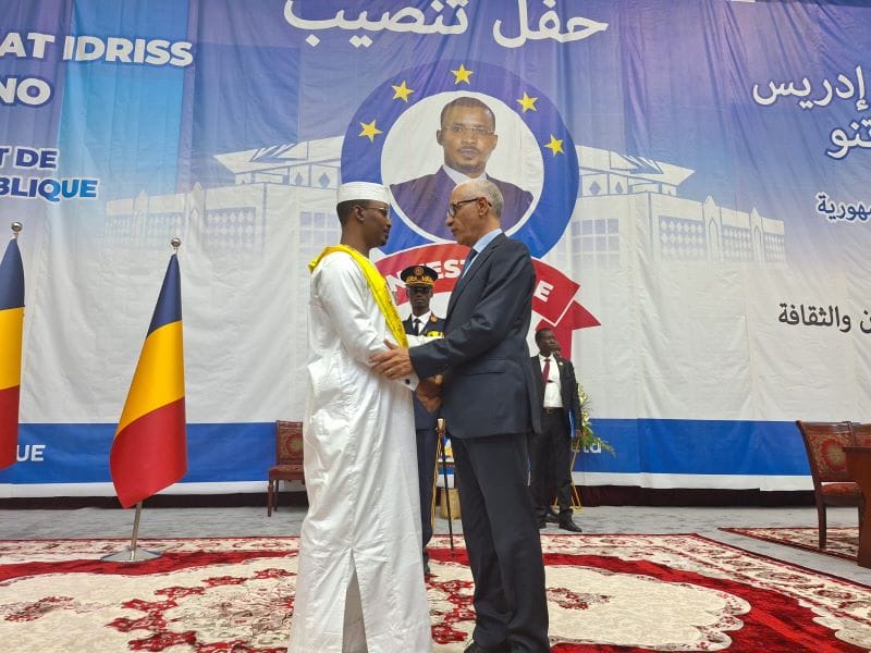 Rachid Talbi El Alami et Mahamat Idriss Déby Itno, Président de la République du Tchad