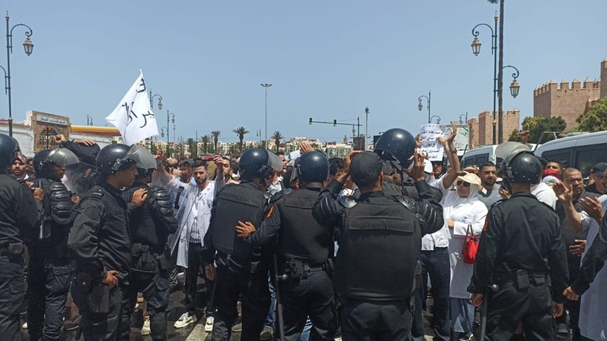 Rabat : manifestation des professionnels de santé réprimée par les forces de l’ordre