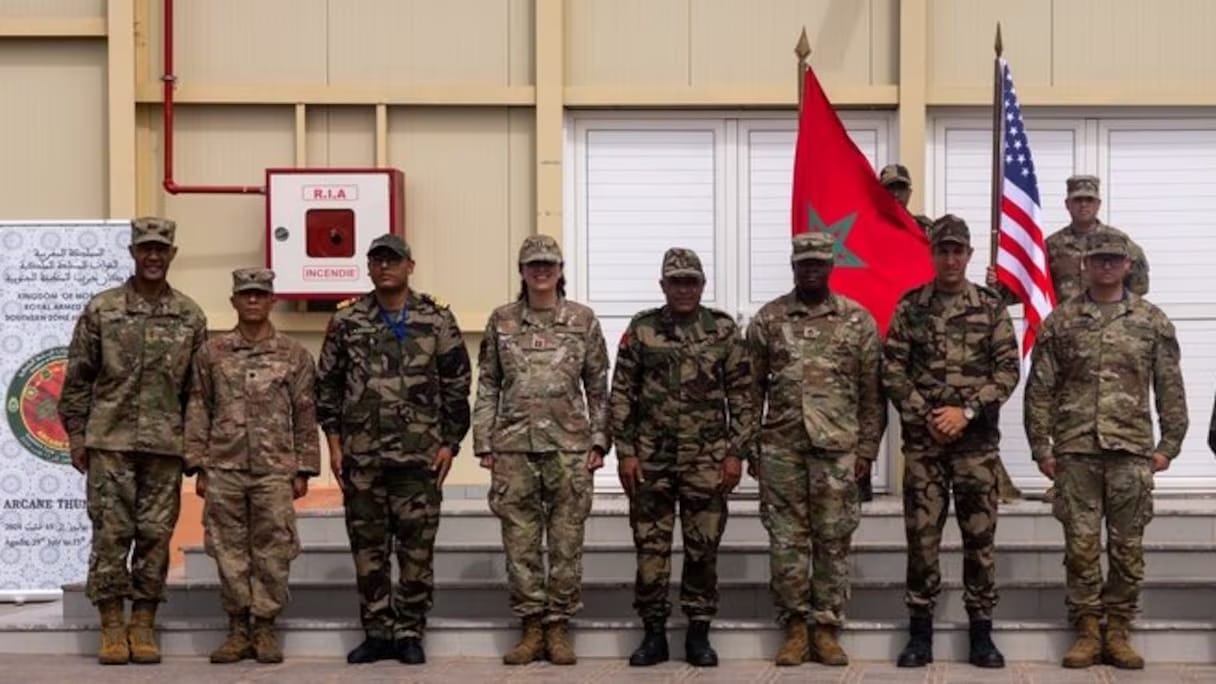 Clôture de l'exercice militaire "Arcane Thunder 24" à Agadir