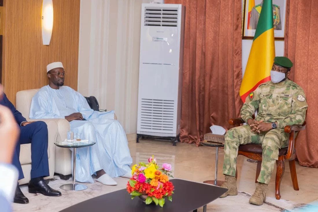 Ousmane Sonko en visite officielle au Mali 1 Ousmane Sonko en visite officielle au Mali